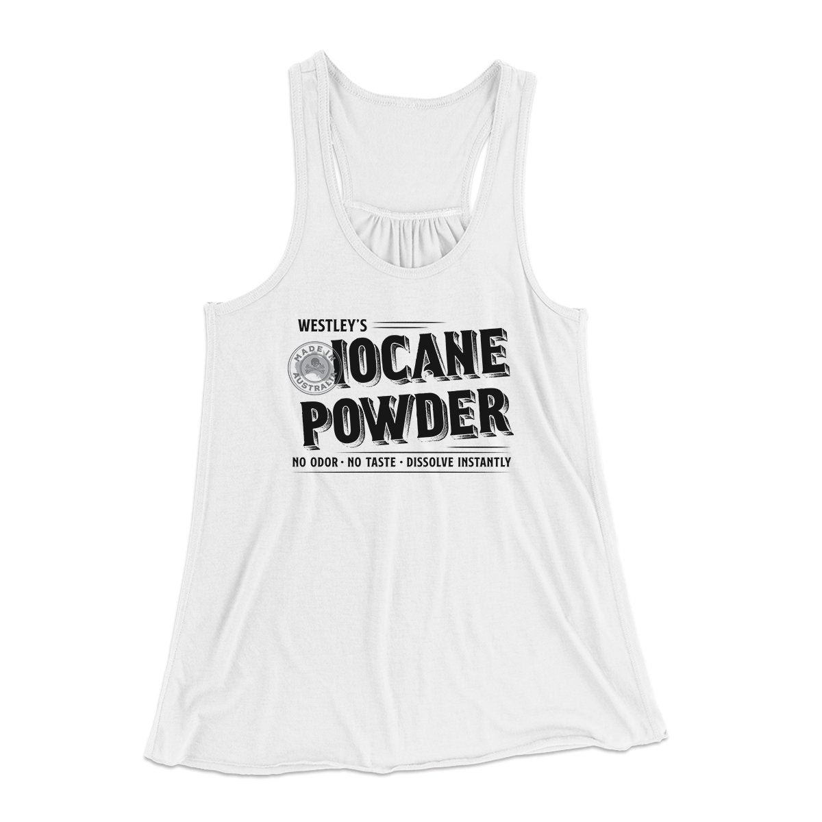 Iocane Powder Women's Flowey Tank Top White | Funny Shirt from Famous In Real Life