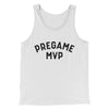 Pregame MVP Men/Unisex Tank Top White/Black | Funny Shirt from Famous In Real Life