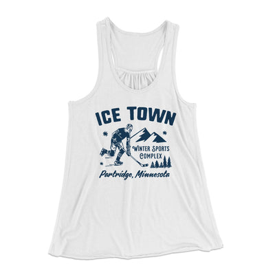 Ice Town Sports Complex Women's Flowey Tank Top White | Funny Shirt from Famous In Real Life