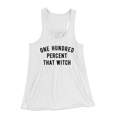 100% That Witch Women's Flowey Tank Top White | Funny Shirt from Famous In Real Life