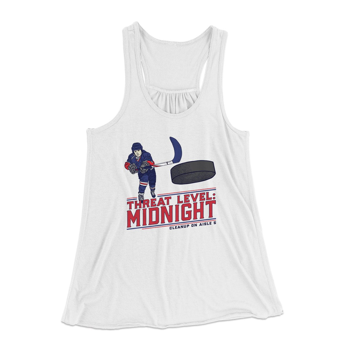 Threat Level: Midnight Women's Flowey Tank Top | Funny Shirt from Famous In Real Life