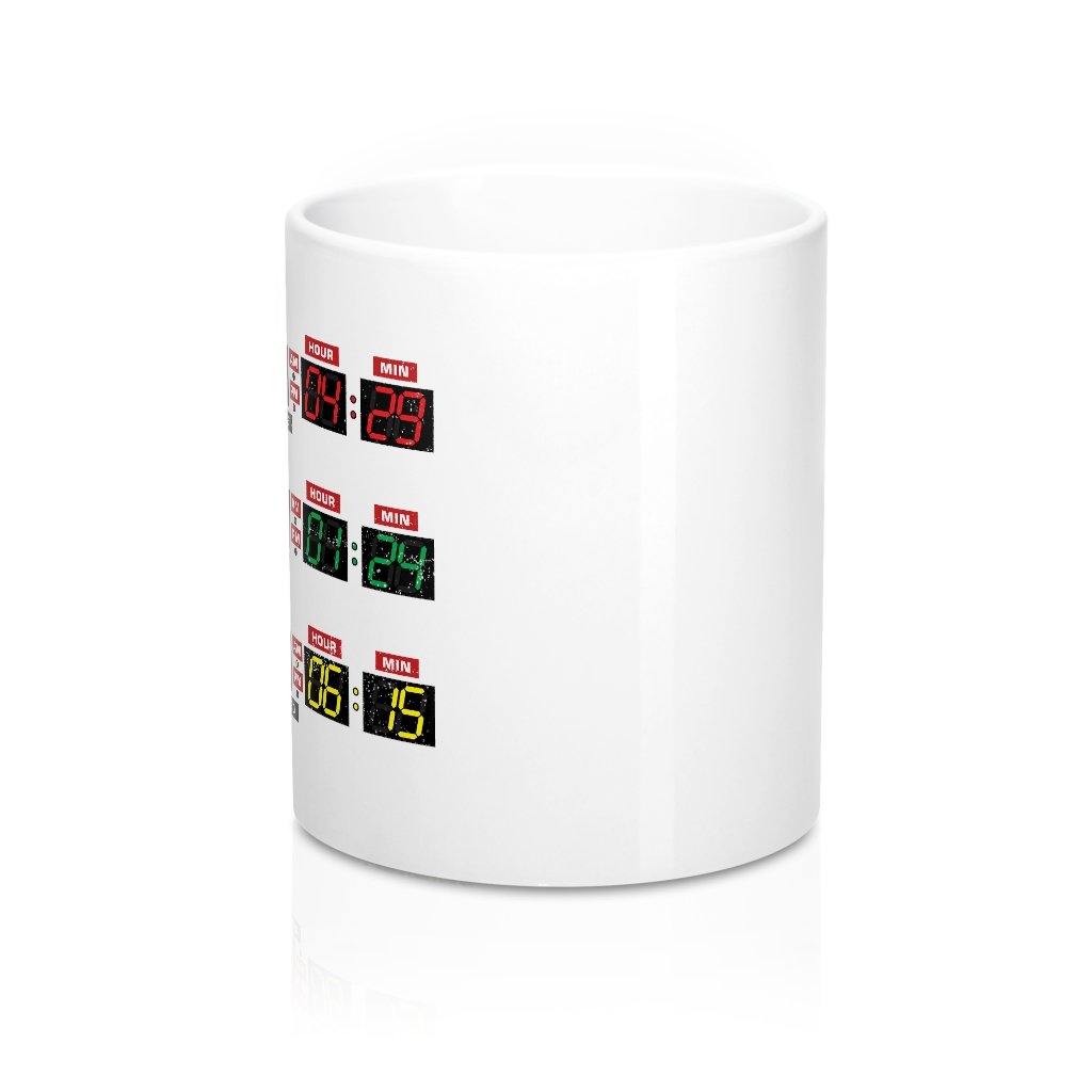 Time Machine Dashboard Coffee Mug | Funny Shirt from Famous In Real Life