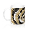 Black & Gold Tie Dye Coffee Mug 11oz | Funny Shirt from Famous In Real Life