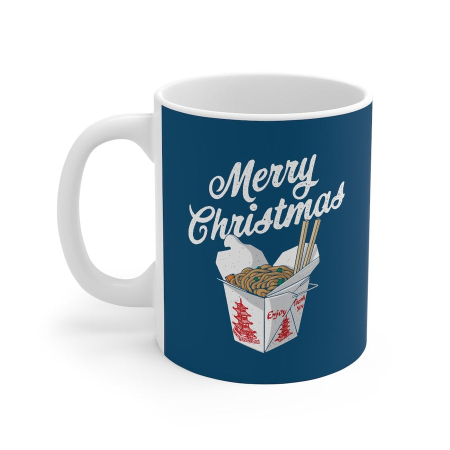 Merry Christmas Takeout Coffee Mug | Funny Shirt from Famous In Real Life