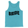 Bride Men/Unisex Tank Top Aqua Triblend | Funny Shirt from Famous In Real Life