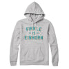 Finkle Is Einhorn Hoodie Athletic Heather | Funny Shirt from Famous In Real Life