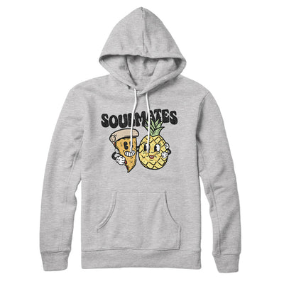 Soulmates Pineapple & Pizza Hoodie Athletic Heather | Funny Shirt from Famous In Real Life