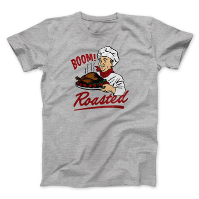 Boom Roasted Funny Thanksgiving Men/Unisex T-Shirt Athletic Heather | Funny Shirt from Famous In Real Life
