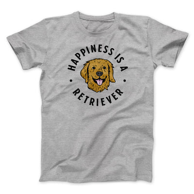 Happiness Is A Retriever Men/Unisex T-Shirt Athletic Heather | Funny Shirt from Famous In Real Life