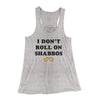 I Don't Roll On Shabbos Women's Flowey Racerback Tank Top Athletic Heather | Funny Shirt from Famous In Real Life