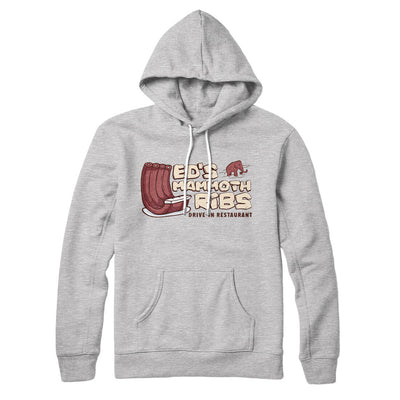 Ed's Mammoth Ribs Hoodie Athletic Heather | Funny Shirt from Famous In Real Life