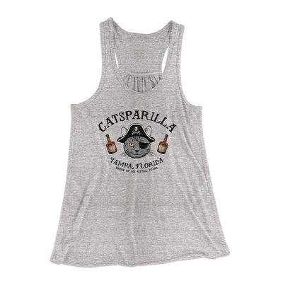 Catsparilla Women's Flowey Racerback Tank Top Athletic Heather | Funny Shirt from Famous In Real Life