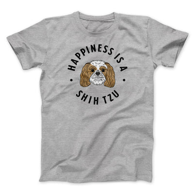 Happiness Is A Shih Tzu Men/Unisex T-Shirt Athletic Heather | Funny Shirt from Famous In Real Life