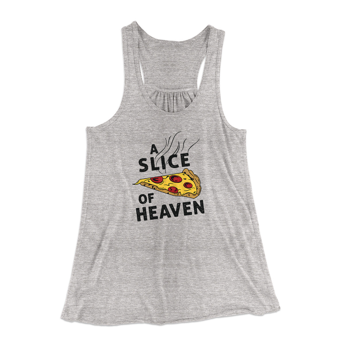 A Slice Of Heaven Women's Flowey Racerback Tank Top | Funny Shirt from Famous In Real Life