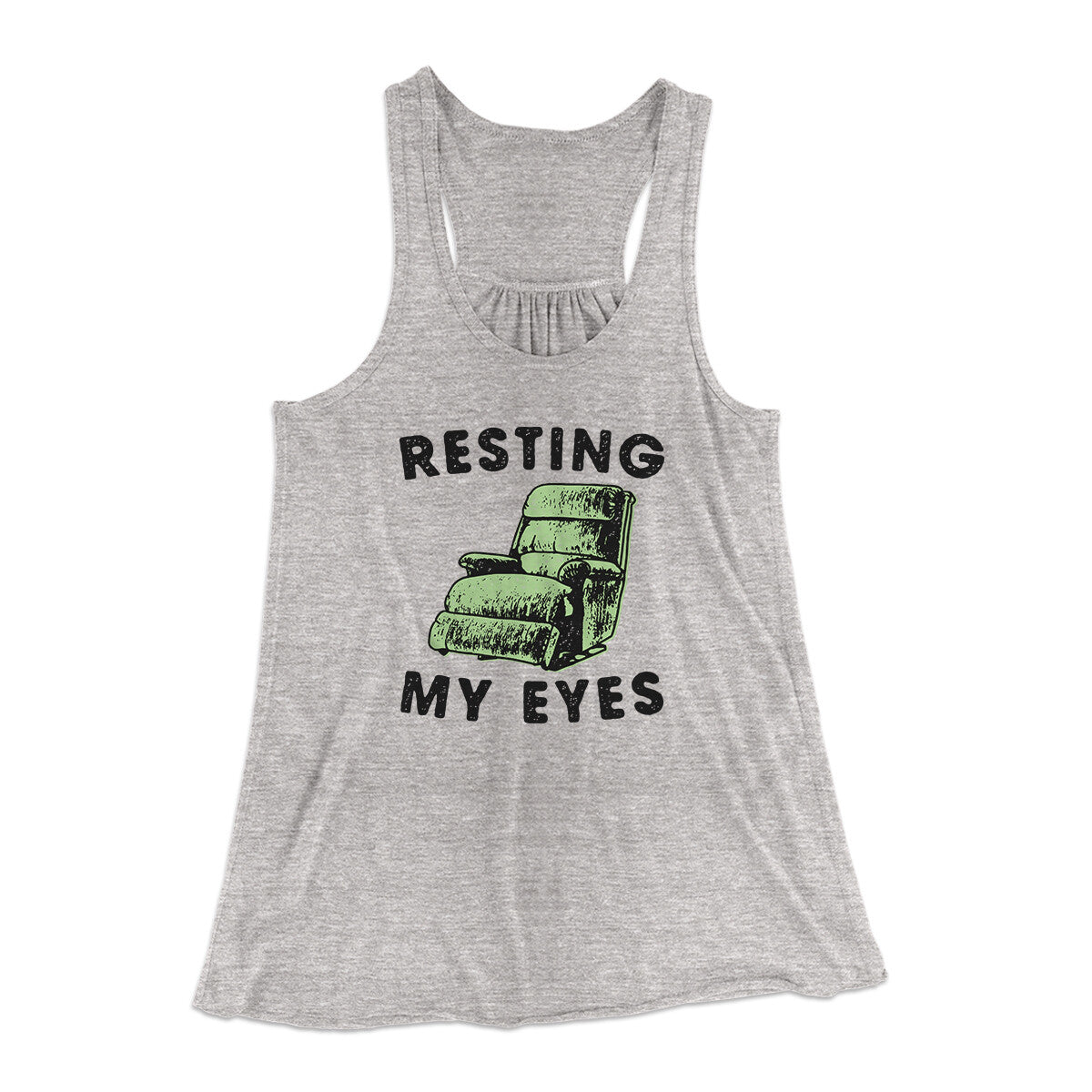 Resting My Eyes Funny Women's Flowey Racerback Tank Top | Funny Shirt from Famous In Real Life