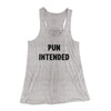 Pun Intended Funny Women's Flowey Racerback Tank Top Athletic Heather | Funny Shirt from Famous In Real Life