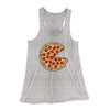 Pizza Slice Couple's Shirt Women's Flowey Racerback Tank Top Athletic Heather | Funny Shirt from Famous In Real Life