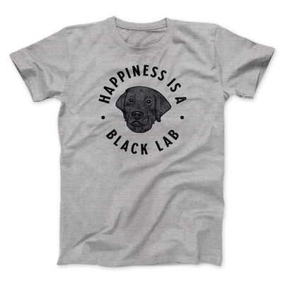 Happiness Is A Black Lab Men/Unisex T-Shirt Athletic Heather | Funny Shirt from Famous In Real Life