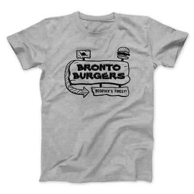 Bronto Burgers Men/Unisex T-Shirt Athletic Heather | Funny Shirt from Famous In Real Life