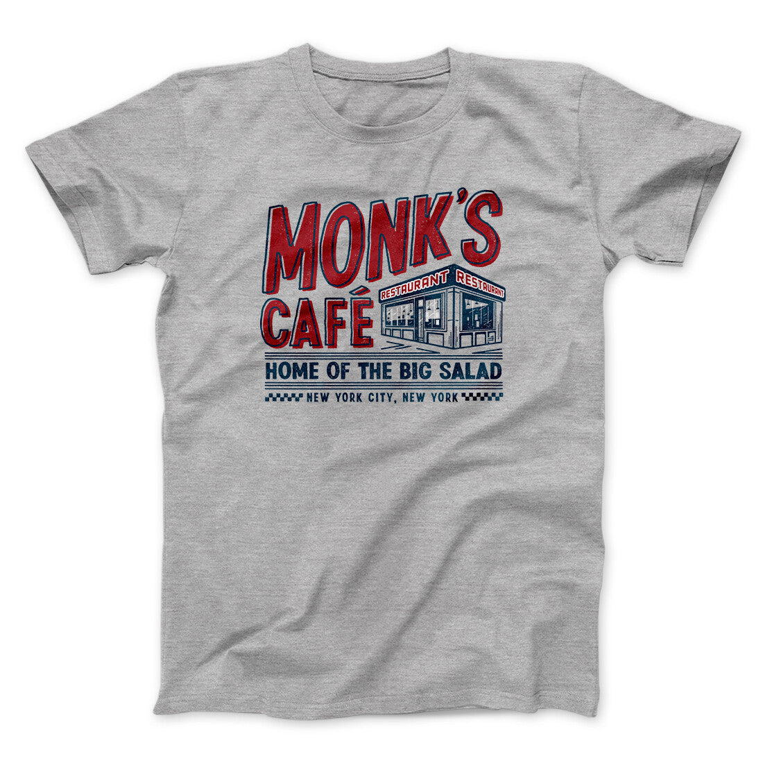 Monk's Cafe Men/Unisex T-Shirt | Funny Shirt from Famous In Real Life