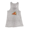 Pizza Slice Couple's Shirt Women's Flowey Racerback Tank Top Athletic Heather | Funny Shirt from Famous In Real Life