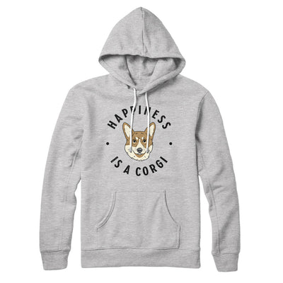 Happiness Is A Corgi Hoodie Athletic Heather | Funny Shirt from Famous In Real Life