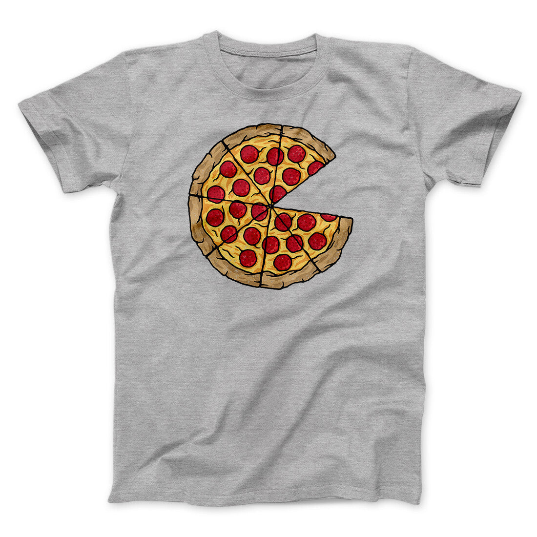 Pizza Slice Couple's Shirt Men/Unisex T-Shirt | Funny Shirt from Famous In Real Life