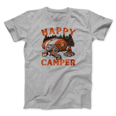 Happy Camper Men/Unisex T-Shirt Athletic Heather | Funny Shirt from Famous In Real Life