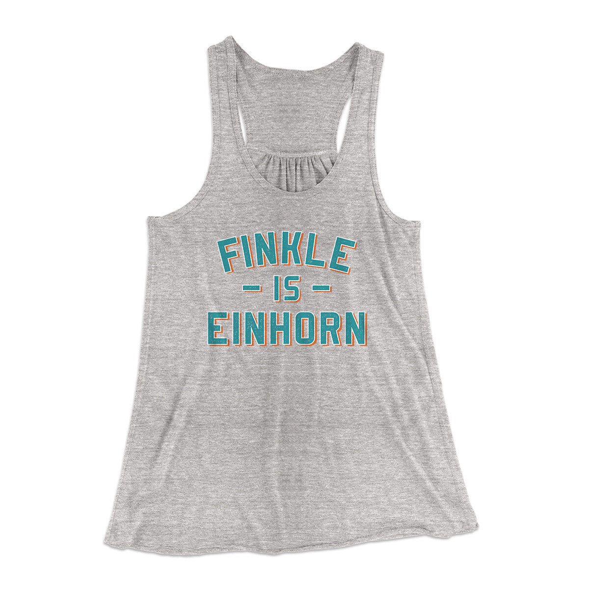 Finkle Is Einhorn Women's Flowey Racerback Tank Top | Funny Shirt from Famous In Real Life