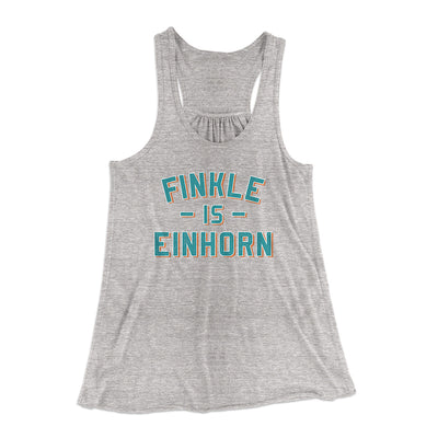 Finkle Is Einhorn Women's Flowey Racerback Tank Top Athletic Heather | Funny Shirt from Famous In Real Life