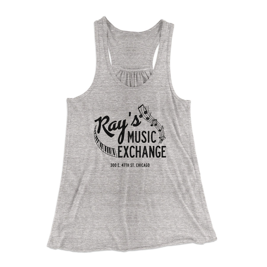 Rays Music Exchange Women's Flowey Racerback Tank Top | Funny Shirt from Famous In Real Life