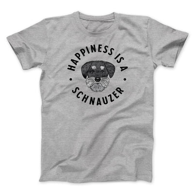 Happiness Is A Schnauzer Men/Unisex T-Shirt Athletic Heather | Funny Shirt from Famous In Real Life