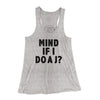 Mind If I Do A J Women's Flowey Racerback Tank Top Athletic Heather | Funny Shirt from Famous In Real Life