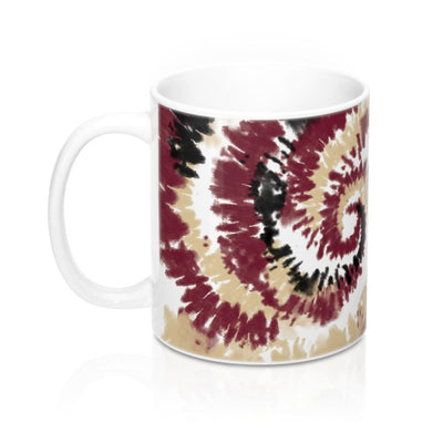 Garnet & Gold Tie Dye Coffee Mug 11oz | Funny Shirt from Famous In Real Life
