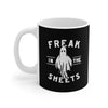 Freak In The Sheets Coffee Mug 11oz | Funny Shirt from Famous In Real Life
