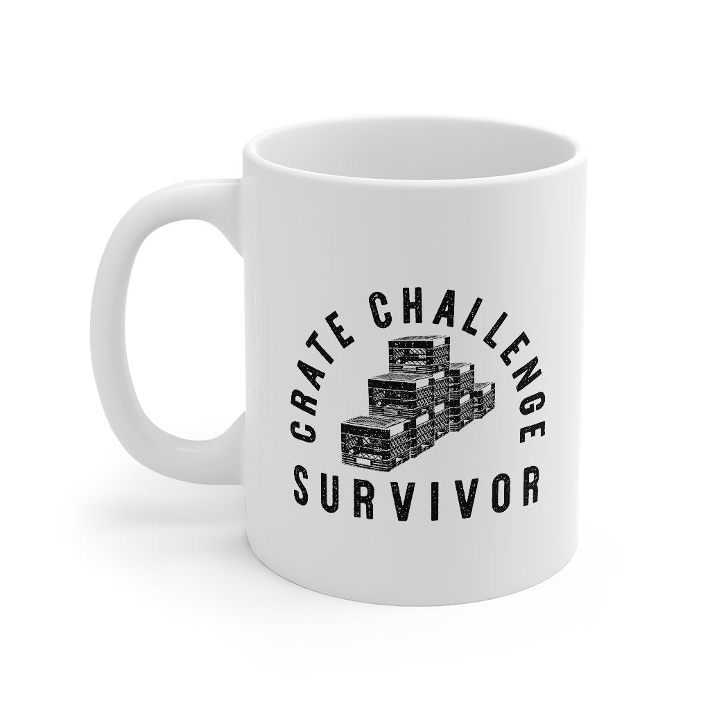 Crate Challenge Survivor 2021 Coffee Mug 11oz | Funny Shirt from Famous In Real Life