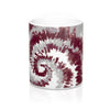 Maroon & Grey Tie Dye Coffee Mug 11oz | Funny Shirt from Famous In Real Life