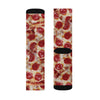 Pepperoni Pizza Adult Crew Socks M | Funny Shirt from Famous In Real Life