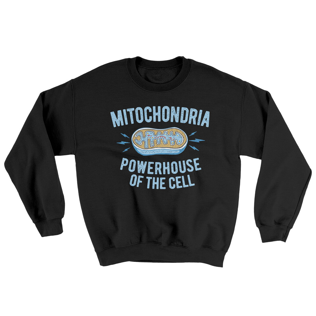 Mitochondria Powerhouse Of The Cell Ugly Sweater Black | Funny Shirt from Famous In Real Life