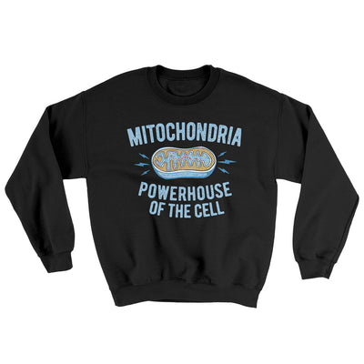Mitochondria Powerhouse Of The Cell Ugly Sweater Black | Funny Shirt from Famous In Real Life