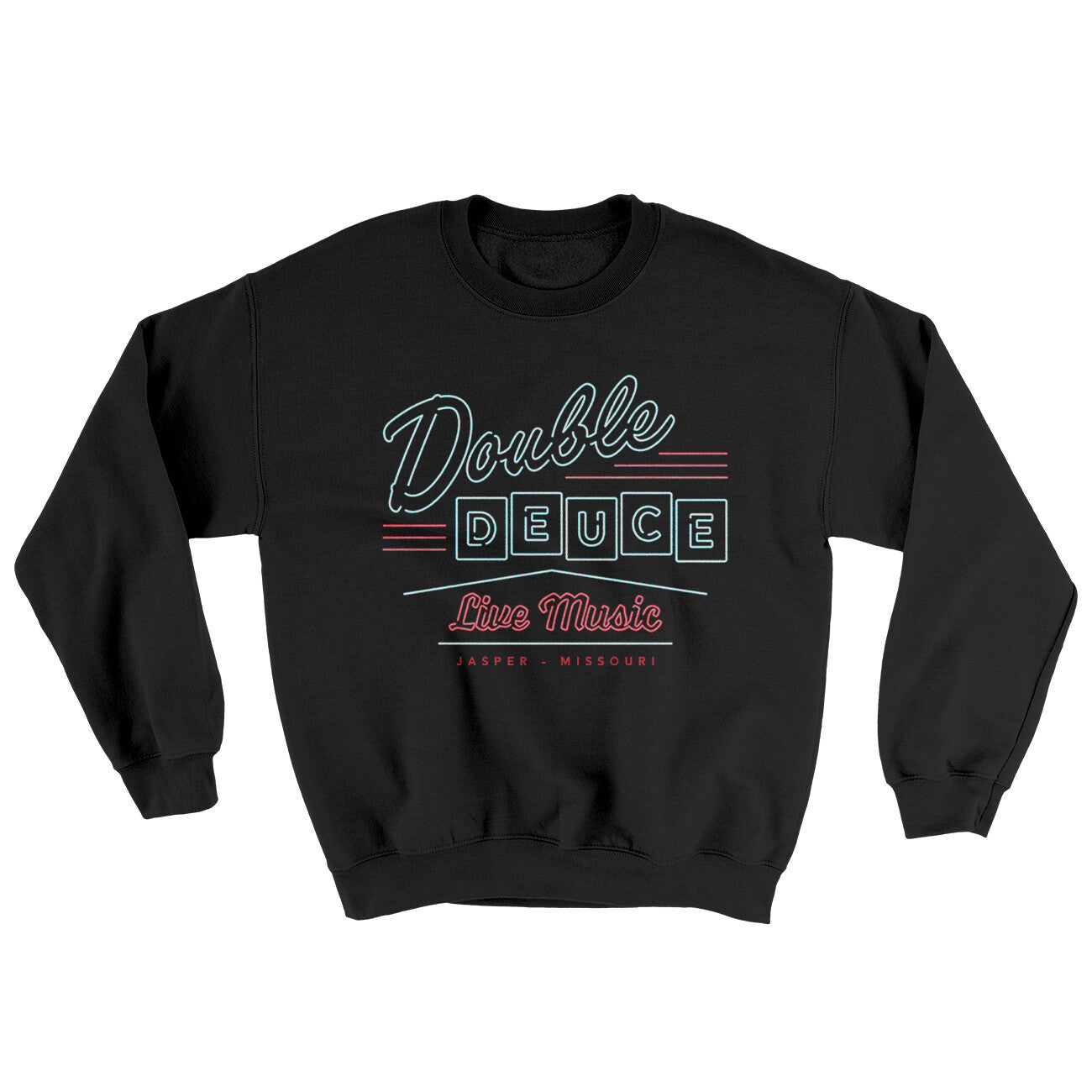 Double Deuce Ugly Sweater Black | Funny Shirt from Famous In Real Life