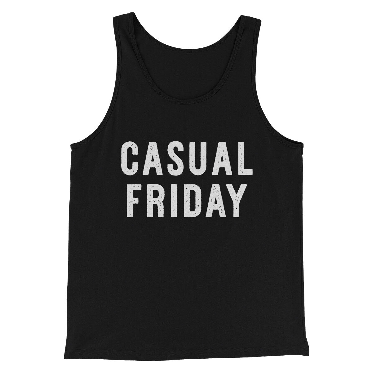 Casual Friday Funny Men/Unisex Tank Top Black | Funny Shirt from Famous In Real Life