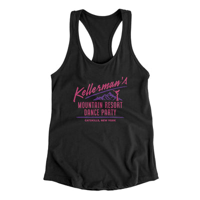 Kellermans Dance Party Women's Racerback Tank Black | Funny Shirt from Famous In Real Life
