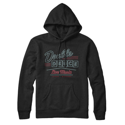 Double Deuce Hoodie Black | Funny Shirt from Famous In Real Life
