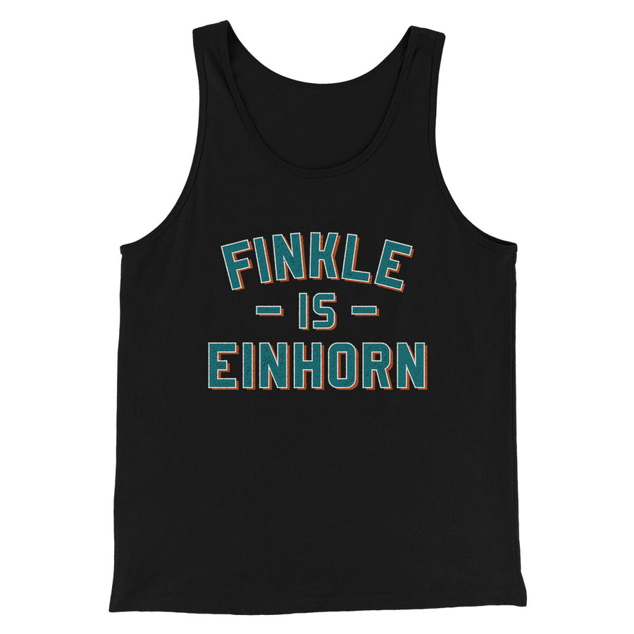 Finkle Is Einhorn Funny Movie Men/Unisex Tank Top Black | Funny Shirt from Famous In Real Life