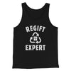 Regift Expert Men/Unisex Tank Top Black | Funny Shirt from Famous In Real Life