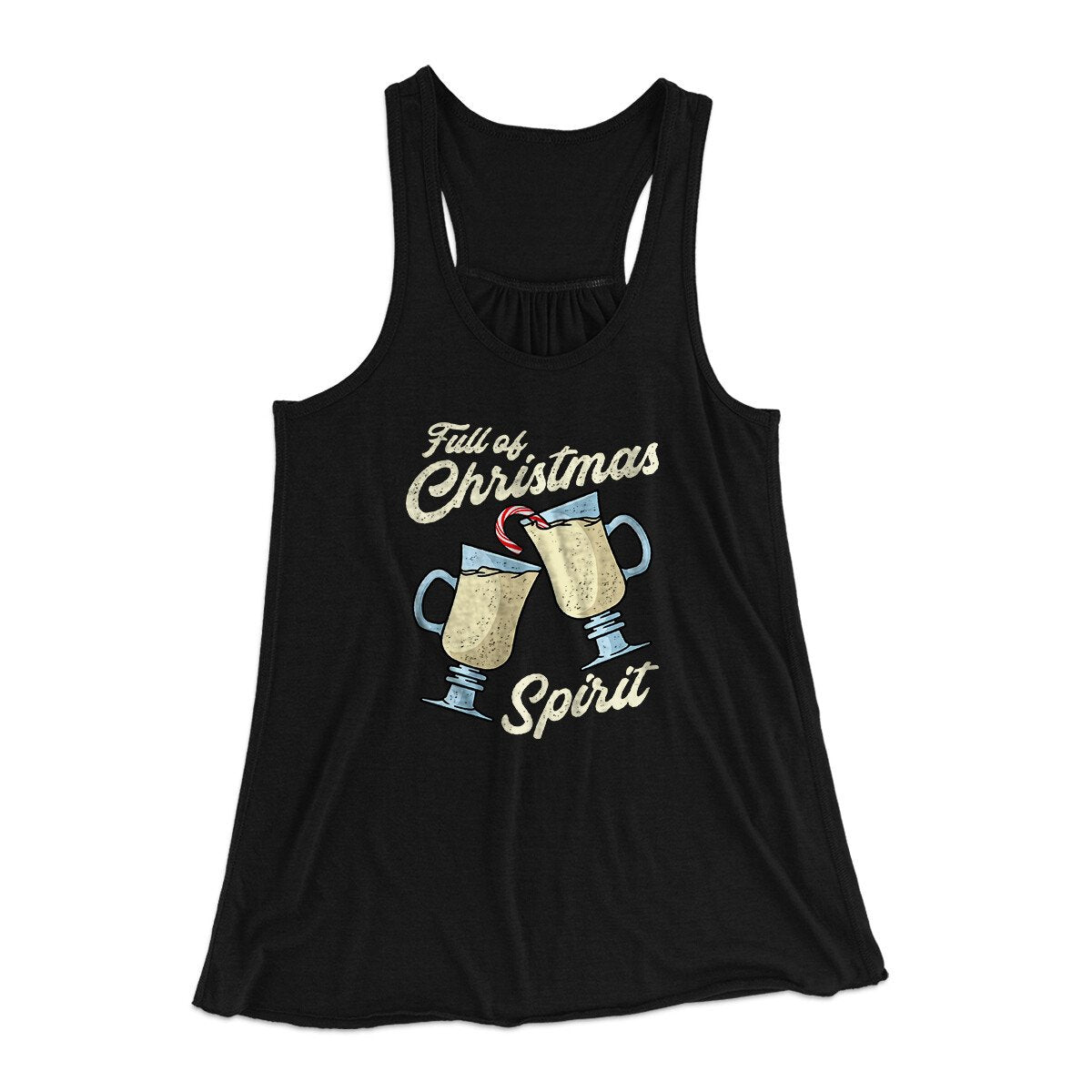 Full Of Christmas Spirit Women's Flowey Racerback Tank Top | Funny Shirt from Famous In Real Life