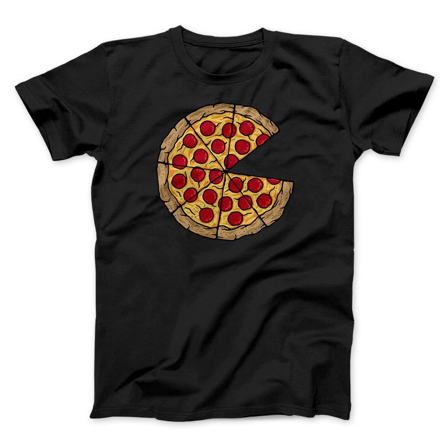 Pizza Slice Couple's Shirt Men/Unisex T-Shirt Black | Funny Shirt from Famous In Real Life
