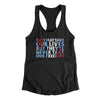They May Take Our Lives But They’ll Never Take Our Freedom Women's Racerback Tank Black | Funny Shirt from Famous In Real Life