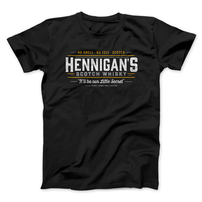 Hennigan's Scotch Whisky Men/Unisex T-Shirt Black | Funny Shirt from Famous In Real Life